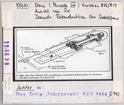 Vorschaubild Köln: Dom, Isometrische Rekonstruktion der Sockelzone von Bau VII 